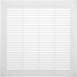 Vent Systems 10" x 10" Inch (Opening Dimensions) - Pack of 50 - Plastic White Soffit Vent Cover - Flat Square Air Vent Grille - Air Vent Deflector - HVAC 12" x 12" Inch (Overall Dimensions)