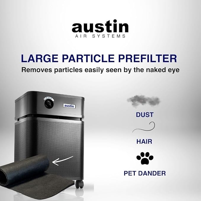 Austin Air Bedroom Machine 5 Stage Replacement Filter, Black – Zeolite with HEGA Cloth, Air Filters for Home, and Carbon Filter Replacement for Superior Air Quality, Model FR402