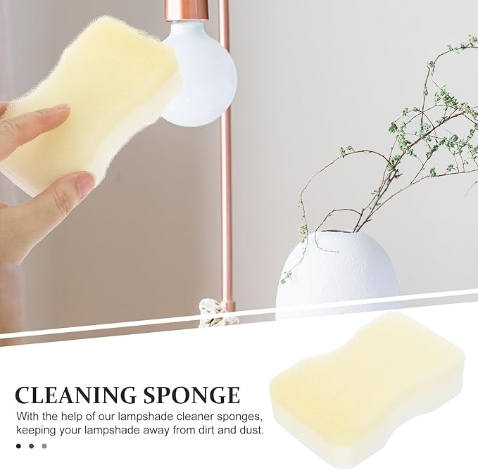 Lampshade Cleaning Sponge 15Pcs Set Reusable Dry Fabric Cleaner Sponges for Dust, Ash, Pet Hair Removal on Lampshades, Curtains, Crafts Household Cleaning