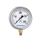 MEASUREMAN Glycerin Filled Plumbing Pressure Gauge 0-200psi Stainless Steel Case, 4" Dial 1/4" NPT Brass Lower Mount, Suitable for Pneumatic Tools, Water Filtration & Industrial Hydraulic Systems