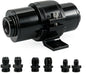 10 micron inline fuel filter with 6AN 8AN 10AN Adapter and Bracket Clip 50MM Black Universal