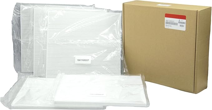 5-Pack BAIZHIHUA 18611600037 Cabinet Fan Filter Compatible with 4th Generation Filterfans PFF60000, PF 6x.000, PFA 60.000 Light Grey, Nema Type 12 Protection IP55, Filtermat Material