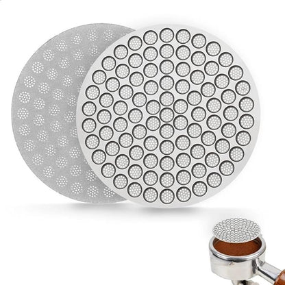 watchget 58.35mm Espresso Puck Screen Reusable Mesh Coffee Filter 0.8mm Thickness Puck Screen Stainless Steel Lower Shower Screen for 58mm Protafilter Basket