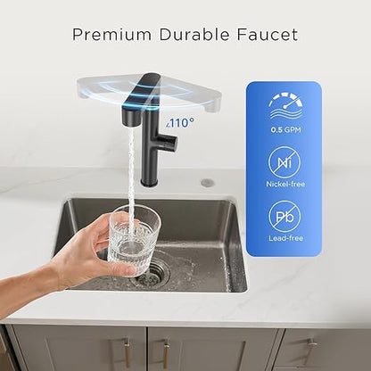 ANGEL X1 Pro Reverse Osmosis Water Filter, 7-Stage Under Sink Water Filtration System, 3 Years RO Life, 2:1 Pure to Drain, Reduces PFAS/PFOS, TDS, Chlorine, Bad Taste & Odor, Lead-Free