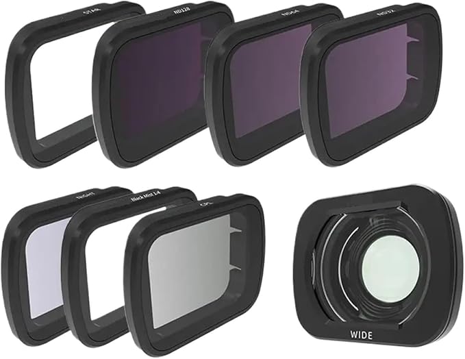Compatible for DJI Flip - Lens Wide-Angle Filter Set (CPL, Night, ND32/64/128, 1/4 Black Mist, Waterproof)(D)