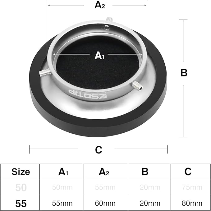 Carburetor Carb Velocity Stack Air Filter Cleaner Modified Trumpet Aluminum Alloy with Sponge Filter Steel Mesh for PWK32-34mm Short Style Fast Intake Suggest for Small Displacement (Silver, 55mm)