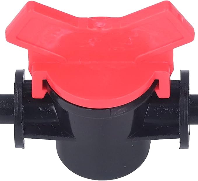 Regulator ABS Plastic Liquid Control Stop Valve for Domestic Water Pumps Solar Water Heaters Construction Sites 2PCS Straight Through Valve (8MM regulator)