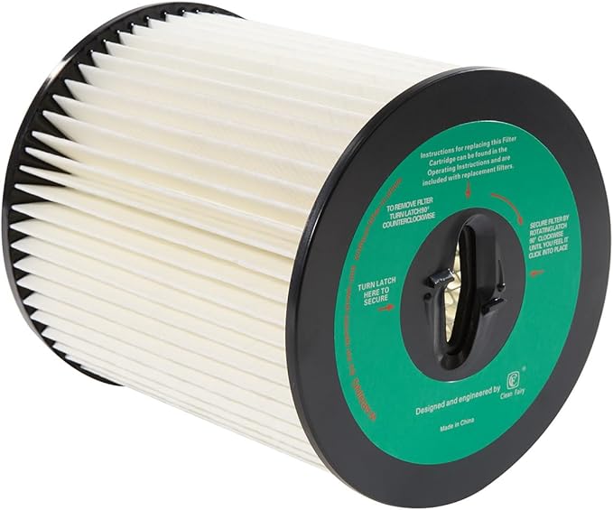 CF Clean Fairy Vacuum Cleaner Filter Replacement for Dirt Devil CV2000 series 7-Inch Central Vac Filter 8106-01 For Vacuflo Tcs-5525 Royal CS400 CS620