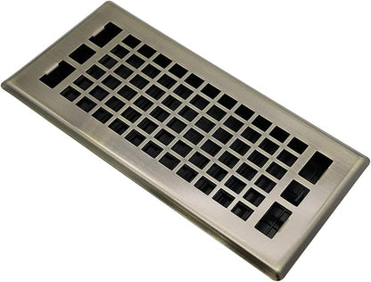 Floor Air Vent 4X10 Inch Heavy Duty Walkable Steel Floor Register Bronze Color Floor Vent Grilles Ease Adjust Decorative Floor Vent