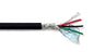 4C 22AWG AMSB Shielded Cable Wire (UL2464) - Highly Flexible Str TC, PVC Ins, OS+TC BRD, PVC JKT for CNC Machine, Stepper Motor, VFD Spindle (Matte Black 100FT)
