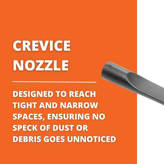 Fein Crevice Nozzle for Superior Debris Removal on Corners, Grooves and Tight Spaces - Durable and Efficient Cleaning Attachment for Turbo Wet/Dry Dust Extractors - 31345074010