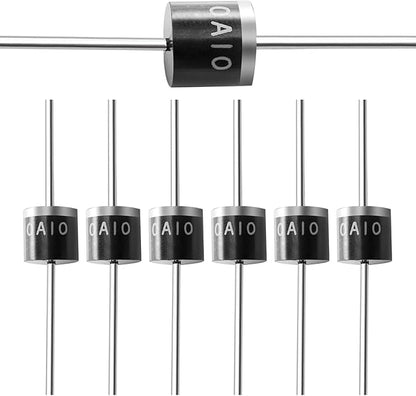 (20 Pcs) Chanzon 10A10 Rectifier Diode 10A 1000V R-6 Axial 10 Amp 1000 Volt Electronic Silicon Diodes