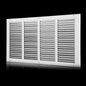 22x10 Vent Cover(Duct Opening Size),Air Return Vent Cover,Flat Vent Cover,Rejillas De Aire Acondicionado para Casa,Return Air Grilles,Outer Dimensions:23.75"Wx11.75"H(22"W x 10"H, Duct Opening)