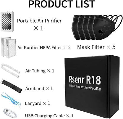 Electric Wearable Air Purifier Maskes,Air Supply,With HEPA Filter,for Dust Work,Painting, Machine Polishing, Welding