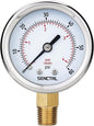 SENCTRL 0-60 Psi Pressure Gauge, 2" Dial, 1/4 Npt Lower Mount, Waterproof, Stainless Steel Case, for Swimming Pool Filter Pump Spa Water Air MTB Tire Pressure Test