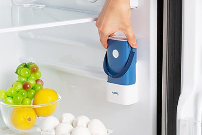 HubiCare Mini Portable Air Purifier - Cordless Air that does not require a HEPA filter & Eliminates Odors - Cars, Pet Litters, & Shoe Closet (Blue)
