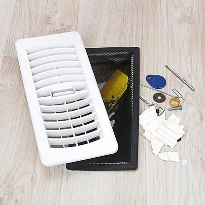 Floor Register Cover Trap, Floor Air Vent Cover Screen for Home Air Vent Filters 5-Pack Floor Vent Mesh Filters Net Trap… (4 x 10 Inch)