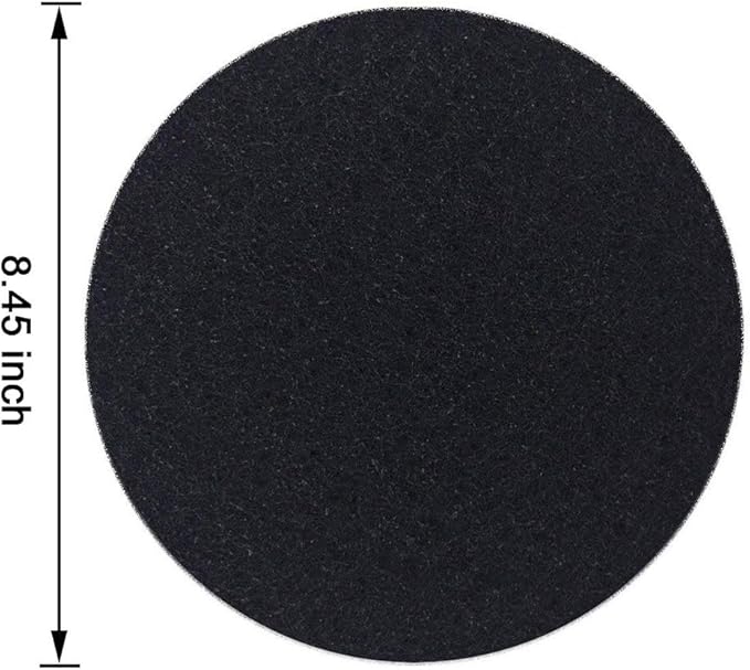 Abakoo Compost Bin Filters, 12 Packs, Activated Carbon Filters for Kitchen Compost Pail Filters Replacement for 1.6/1.8 Gallon Compost bin, 8.45 Inches, 6mm Thickness