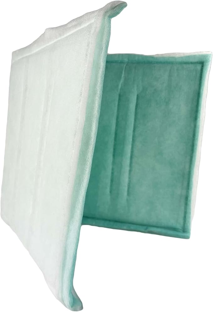 wioboy Paint Spray Booth Intake Filter Pad, 20" x 50" (8/case) Tacky Panel with Internal Wire Frame