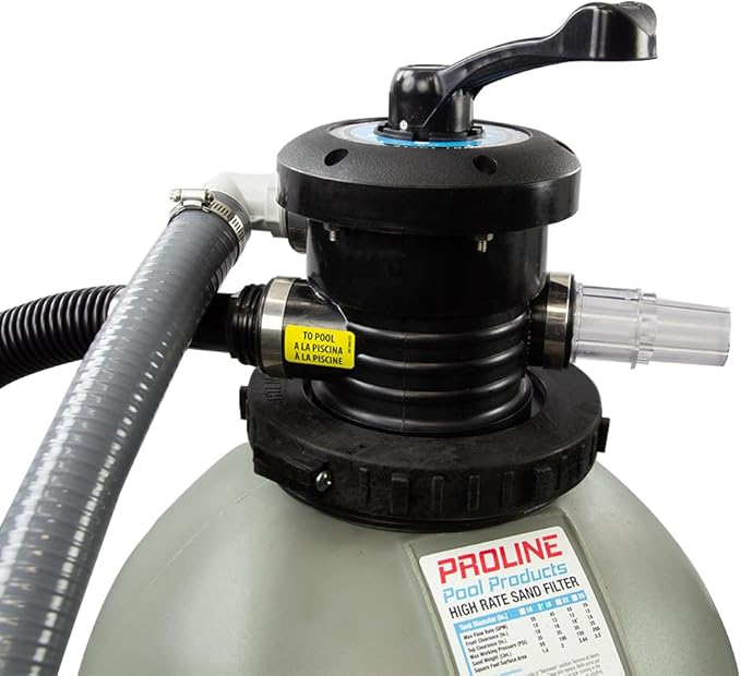 Waterway 'Proline' 19" Inch Sand Filter with Base | for Above Ground Pools Up to 21,600 Gallons | Easy to Install | Pump Not Included | Fill: 100 Pounds of Sand (Not Included)