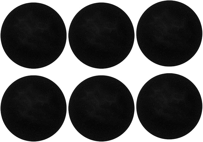 6 Pack Hepa Filter Sponge Replacement Accessories for P1 o Pet Grooming Kit Vacuum Sponges Spare Part Accessory Sponge, Black