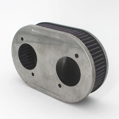 KIPA Air Filter assembly For arbuertor DCOE 40DCOE 45DCOE 48DCOE 40 45 45 mm Stainless Plate washable filter element 1 3/4" Tall With Mounting gasket hardware 56-1310 OEM # 99217.517 99217517