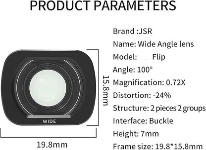 Compatible for DJI Flip - Lens Wide-Angle Filter Set (CPL, Night, ND32/64/128, 1/4 Black Mist, Waterproof)(D)
