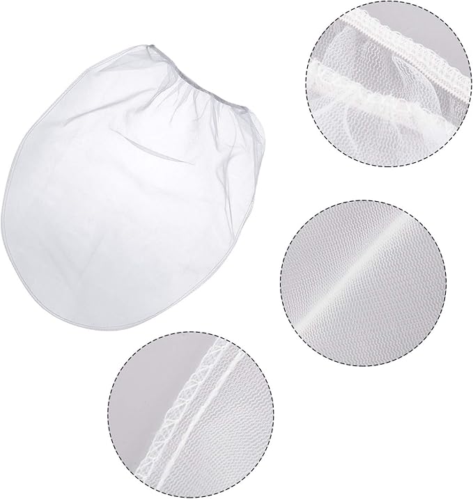 Paint Strainer Bags White Fine Mesh Filters Bag Bucket Elastic Opening Strainer Bags Hydroponic Paint Filter Bag for Paint Gardening (30 Pieces, 5 Gallon)