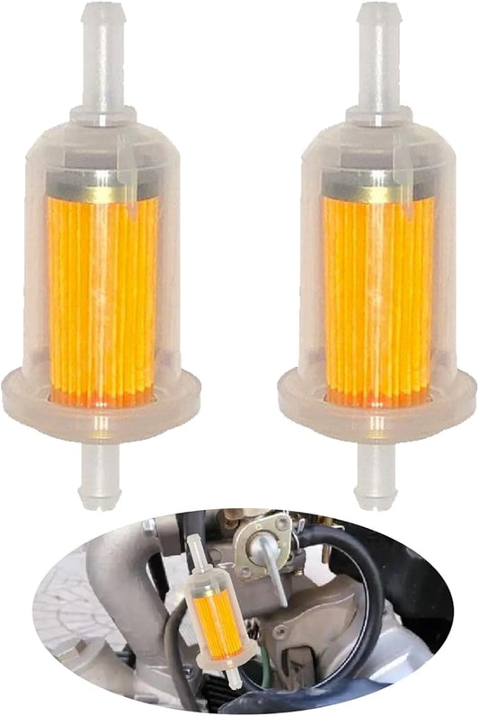 2 Pcs Motorcycle Fuel Filter,High Flow Inline Diesel Gasoline Fuel Filter,Universal For Replacement For Cars, Motorcycles, Scooter Dirt Bikes