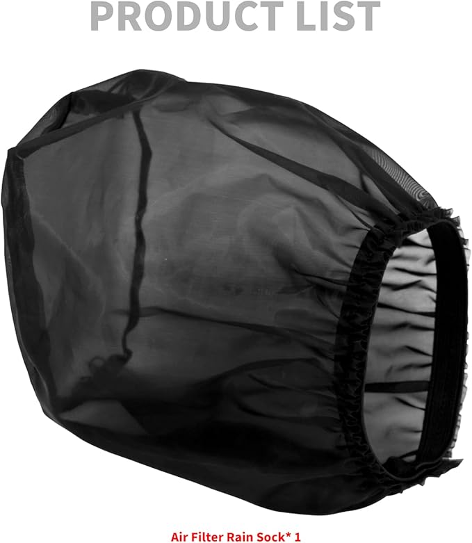 HDBUBALUS Motorcycle Air Filter Rain Sock Dustproof Protective Cover Fit for Harley 117 Dyna Sportster Touring Softail Air Cleaner Kits