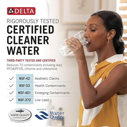 Delta Clarifi Advanced 2 Stage Under Sink Water Filter System, Water Filter for Kitchen Sink Beverage Faucet, DWQ3502020