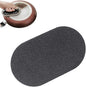 Nano Carborundum Sponge,Emery Sponge Kitchen Pot Brush with Handle,Scouring Pad Pot Scrubber,Pot Cleaner for Bottom of Pans,Wet Dry Sanding Sponges (Black*1pc)