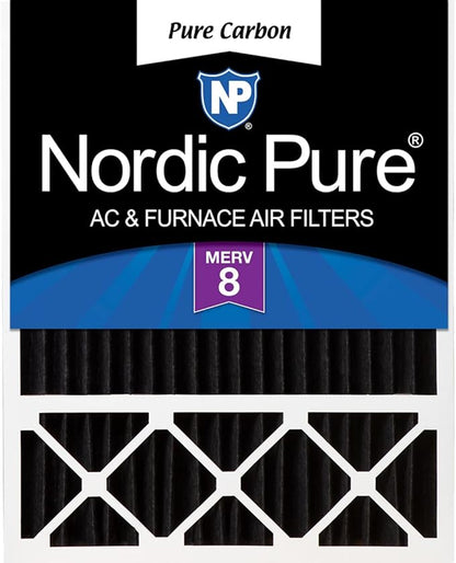 Nordic Pure 20x25x5 (Actual Size: 19 3/4 x 24 3/4 x 4 3/8) Lennox X6673 X6675 Replacement Odor Reduction Merv 8 Filter 1 PK