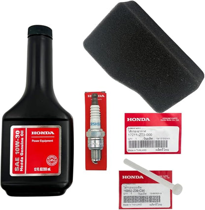 KINDZA Genuine Tune up kit for Honda EU1000i Include Genuine 17211-ZT3-000 air Filter, Genuine Fuel Strainer 16952-Z39-C90, Motor Oil 10w-30, Genuine Spark Plug 98056-55777 CR5HSB