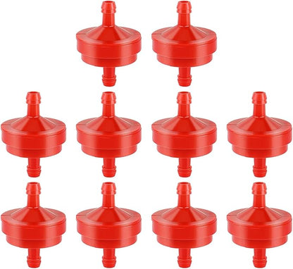 AUTOKAY Lawn Mower 1/4" Inline Gas Fuel Filter Compatible with 298090 298090S Toro 42-5240 56-6360 John Deere AM107314 LG298090 LG298090S PT4265 Pack of 10