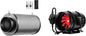 VIVOSUN 8 Inch 720 CFM Inline Fan and 8 Inch Air Carbon Filter Smelliness Control with Australia Virgin Charcoal for Inline Fan, Grow Tent Smelliness Scrubber, Pre-Filter Included