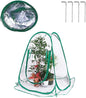 Mini PVC Greenhouse Cover Portable Insulated Pop Up Flower House for Outdoor Plants Protection 70x70x80cm for Flower Growers