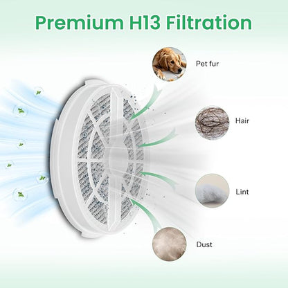 6 Pack HEPA Filter Replacement for Frida Baby Air Purifier 3 in 1,Compatible with RIGOGLIOSO GL-2103 and for SY900S,for JINPUS GL-2103,for LTLKY 900S