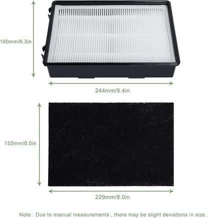 HAPF600 HEPA Filter Replacement Compatible with Holmes Air Purifier True HEPA Filter B&Carbon Pre-filters, Replace HAPF600D HAPF600D-U2 HAP615 HAP625 HAP650 HAP675 HAP725 HAP750-3 Packs