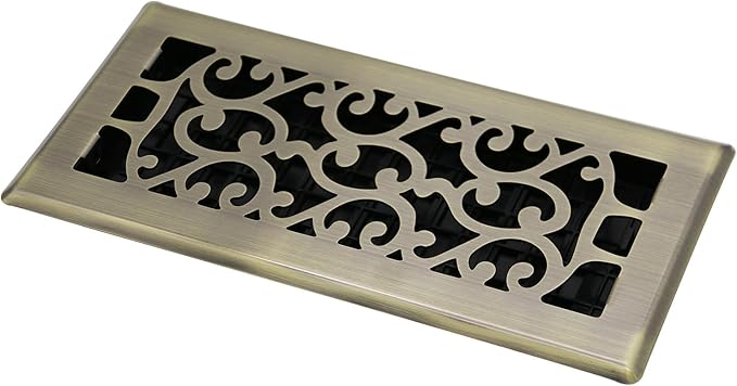 Floor Vents Register Ease Adjust 4X10 Inch Floor Air Vent Heavy Duty Walkable Steel Bronze Color Floor Register Vents Air Vent Cover for Home