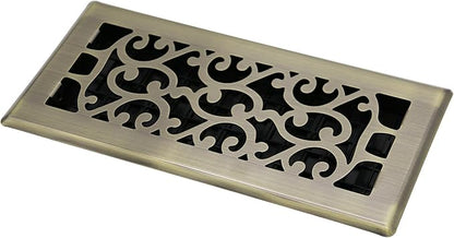 Floor Vents Register Ease Adjust 4X10 Inch Floor Air Vent Heavy Duty Walkable Steel Bronze Color Floor Register Vents Air Vent Cover for Home