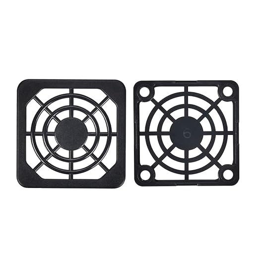 [2 Pack] ELUTENG 40mm Fan Filter Dustproof Cover USB Cooling Ventilator Plastic Grill 40 * 40mm USB Fan Blower Mesh Kit Compatible for DIY 4cm Computer Case Fan Dirt Filtering