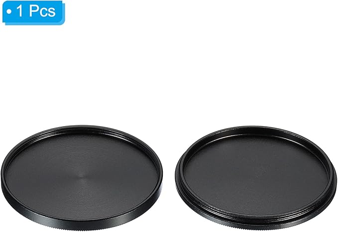 PATIKIL 46mm Lens Cap, Camera Lens Cap Cover Universal Front Metal Lens Filter Stacks Cap Protective Case for 46mm Camera Circular Polarizing Fader ND Filter, Black