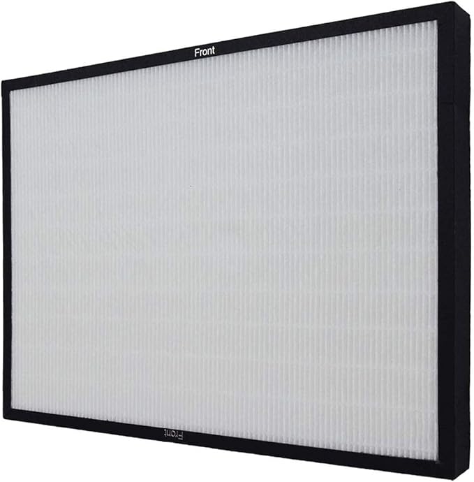 PUREBURG Replacement Filter Compatible with Rabbitair BioGS BioGP SPA-421A SPA-582A Air Purifiers, H13 HEPA Air Clean dust PM2.5 Odor smoke VOCs