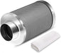4 Inch Air Carbon Filter Odor Control, Reversible Flange, Pre-Filter Included, Smelliness Scrubber Accessories Parts for Grow Tent Rooms