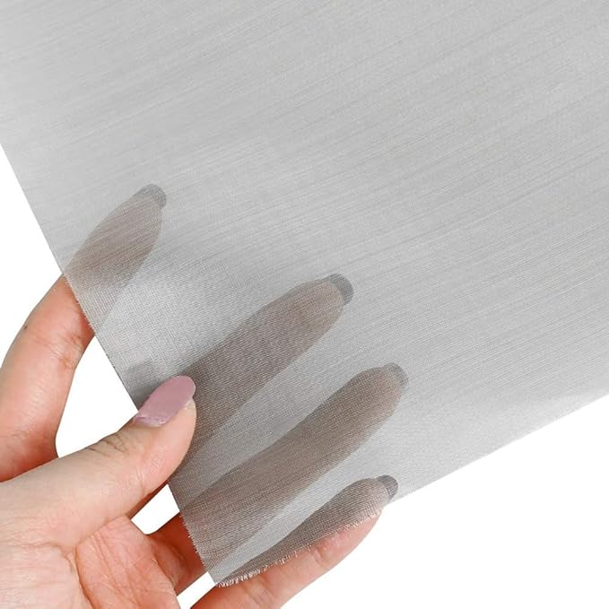 Stainless Steel Woven Wire Mesh, 304 100 Mesh Filter Screen Sheet Heat-Resistant Tear Resistance Anti Mosquito Insect Mesh for Filter, Air Bricks, Garden