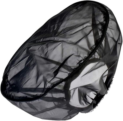 Motorcycle Air Cleaner Rain Sock Cover, Water Resistant Dust Shield, Stretch Fit Slip-On Pre Filter Wrap for Round Air Filter, Quick Install for Street Cruiser Touring Riding