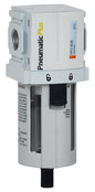PneumaticPlus PPF3-N03B Compressed Air Particulate Filter 3/8" NPT, 5 Micron, Poly Bowl, Manual Drain, Bracket