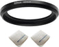 52mm Lens to 42mm Camera Lens Adapter 52mm to 42mm Step Down Ring Adapter Ring for All Brands of UV ND CPL, with Premium Lens Wiping Cloth 2 Pack (52mm-42mm)