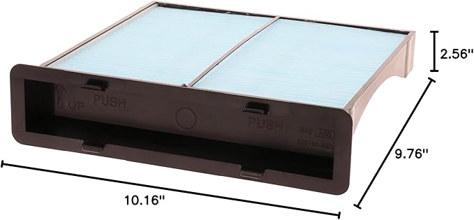 BOSCH 6038C HEPA Cabin Air Filter - Compatible with Select Subaru Crosstrek, Forester, Impreza, WRX, WRX STI, XV Crosstrek